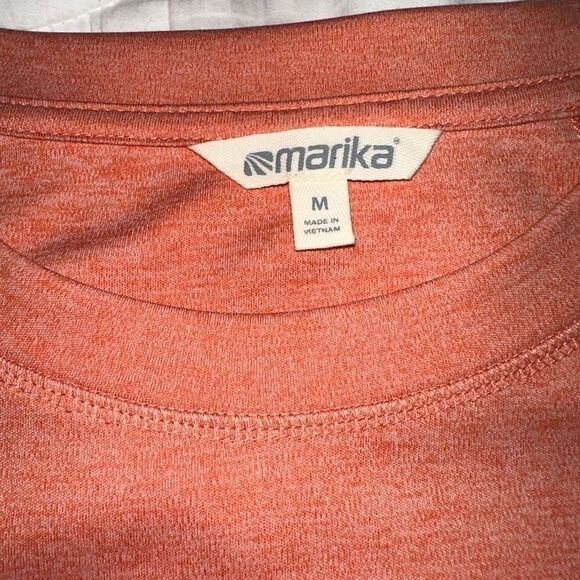 MARIKA coral long sleeve hidden pocket  Dry-Wik UFP-50 activewear top sz M NWT - Picture 9 of 9